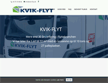 Tablet Screenshot of kvik-flyt.dk